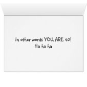 RUFF BOWWOW "40th BIRTHDAY" Cards (Inside Horizontal (Bottom))