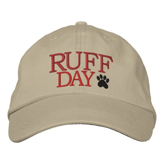 RUFF DAY by SRF Embroidered Baseball Cap (Front)