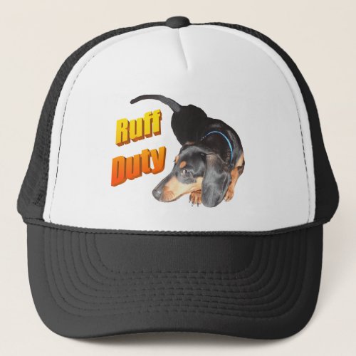 Ruff Duty Hound Dog Trucker Hat