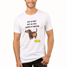 Ruff Life Funny Quote White Dog Lovers