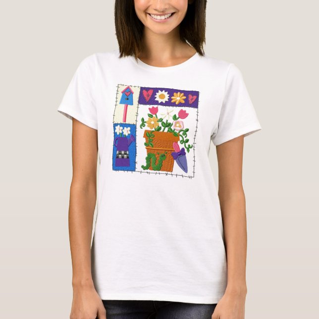 Ruff Patch Garden Design T-Shirt (Front)