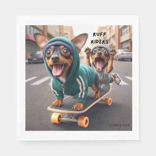 Ruff Riders  Paper Napkin