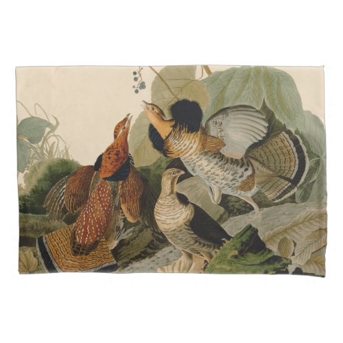 Ruffed Grouse Audubon Game Bird Pillow Case