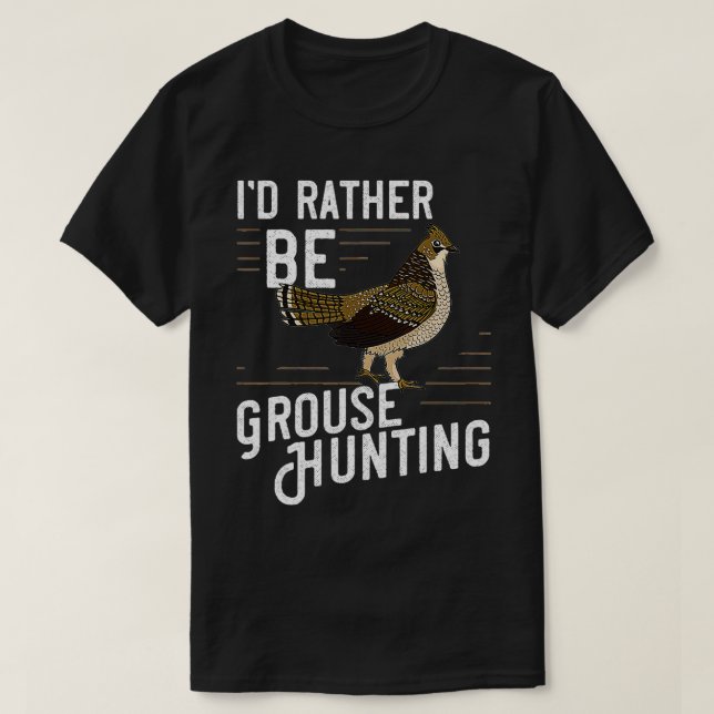 Ruffed Grouse Bird Gift Hunting Spruce Grouse  T-Shirt (Design Front)