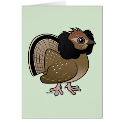 Birdorable Ruffed Grouse Greeting Card
