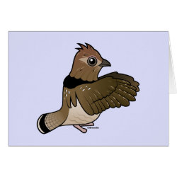 Ruffed Grouse (drumming) Greeting Card