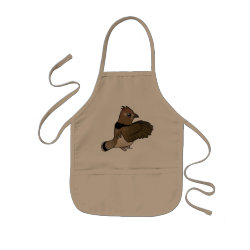 Ruffed Grouse (drumming) Kid's Apron