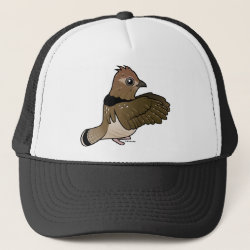 Ruffed Grouse (drumming) Trucker Hat