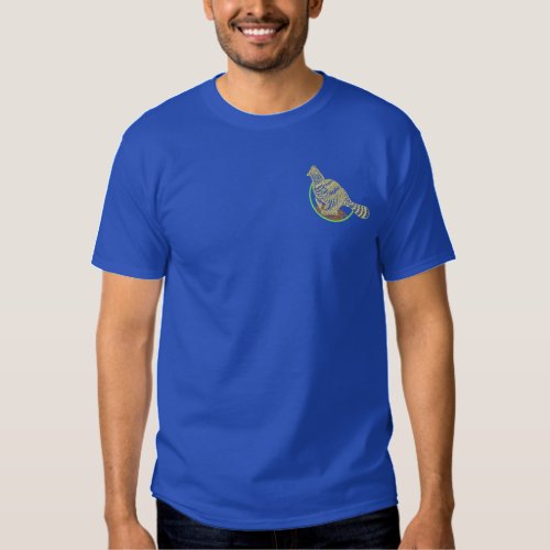 Ruffed Grouse Embroidered T_Shirt