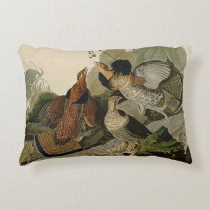 Ruffed Grouse - from Audubon's Birds of America Accent Pillow