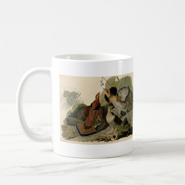 Ruffed Grouse - from Audubon's Birds of America Coffee Mug (Left)