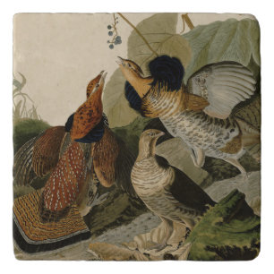 Ruffed Grouse - from Audubon's Birds of America Trivet