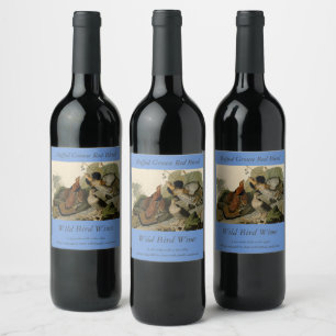 Ruffed Grouse - from Audubon's Birds of America Wine Label