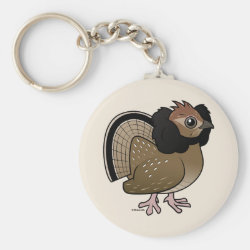 Birdorable Ruffed Grouse Basic Button Keychain