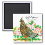 Ruffed Grouse Pennsylvania Mountain Laurel Magnet at Zazzle