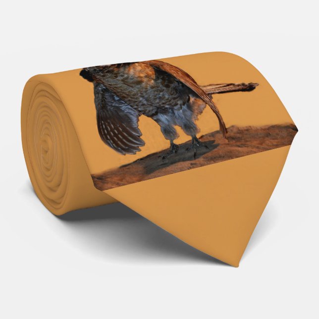 Ruffed Grouse (Pennsylvania) Neck Tie (Rolled)