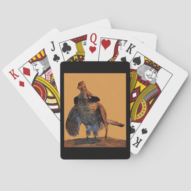 Ruffed Grouse (Pennsylvania) Poker Cards (Back)