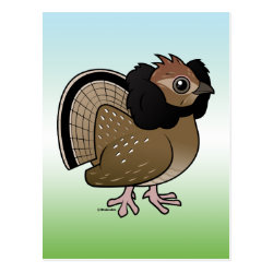 Birdorable Ruffed Grouse Postcard
