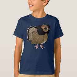 Birdorable Ruffed Grouse Kids' Hanes TAGLESS® T-Shirt