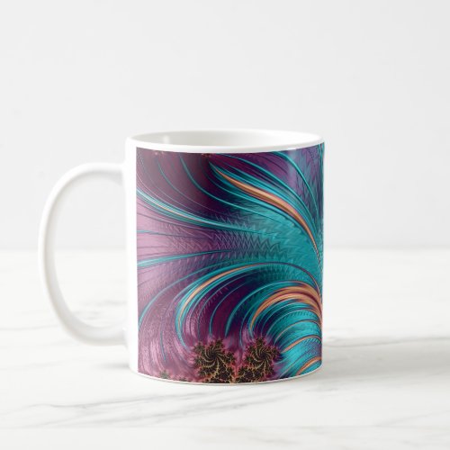 Ruffle A Few Feathers Fractal Art Coffee Mug