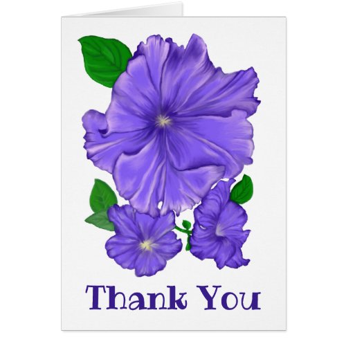 Ruffled Light Purple Petunia Thank You