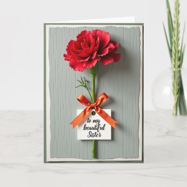 Ruffled Petals Mothers Day Card (Front)