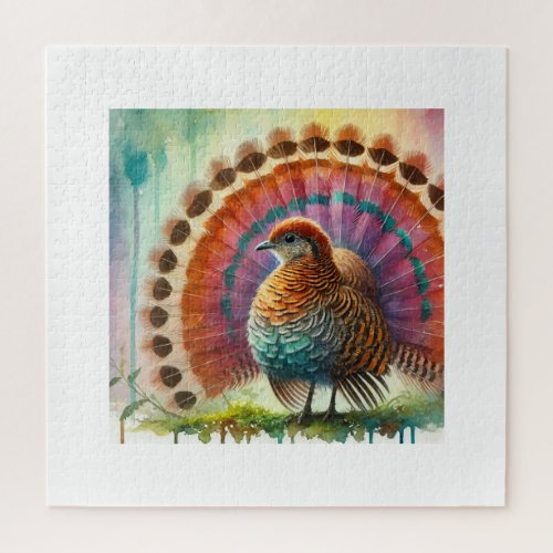 Rufous Backed Fan 260624AREF112 _ Watercolor Jigsaw Puzzle