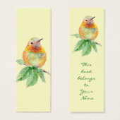Rufous Hummingbird , Bird, Nature, Garden BookMark (Front & Back)