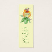 Rufous Hummingbird , Bird, Nature, Garden BookMark (Back)