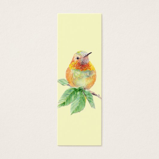 Rufous Hummingbird , Bird, Nature, Garden BookMark (Front)