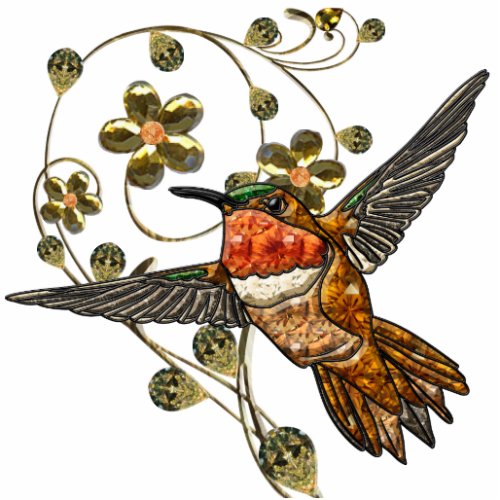 Rufous Hummingbird Cutout