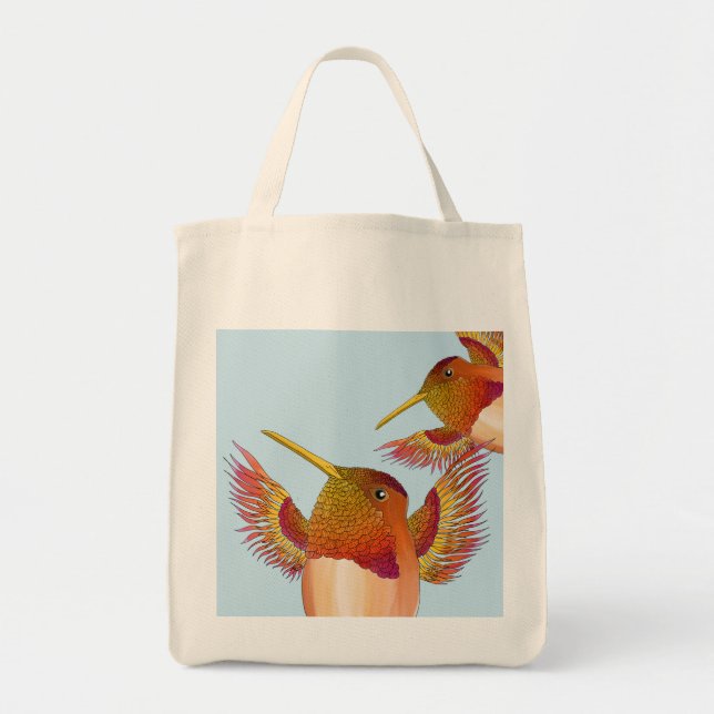 Rufous Hummingbird on a Tote Bag (Front)