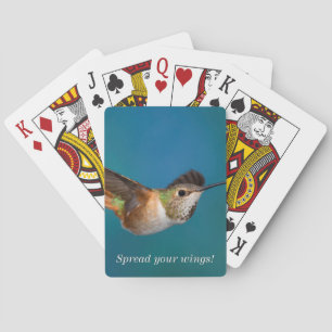 Rufous Hummingbird Poker Cards
