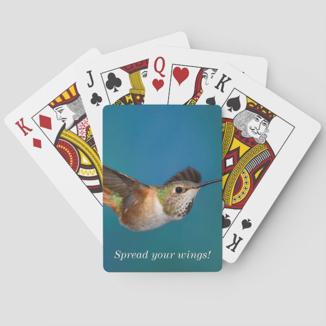 Rufous Hummingbird Poker Cards (Back)