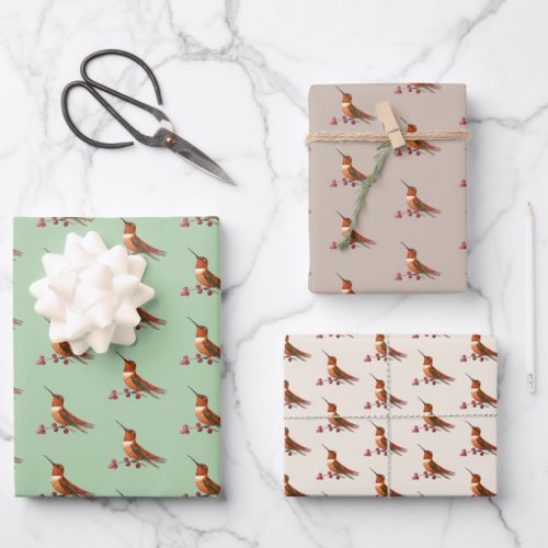 Rufous Hummingbird  Wrapping Paper Sheets