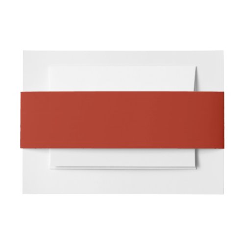 Rufous Solid Color Invitation Belly Band