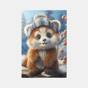 Rufus - An adorable red panda Rug