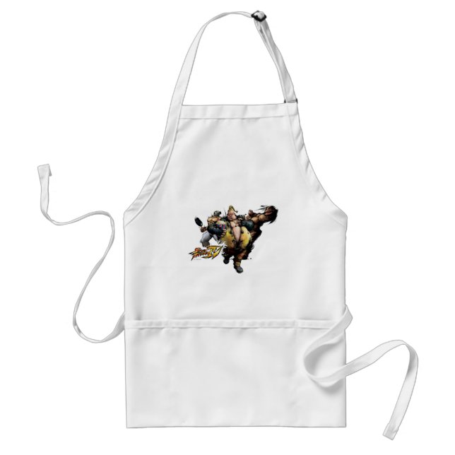 Rufus, El Fuerte & Zangief Adult Apron (Front)