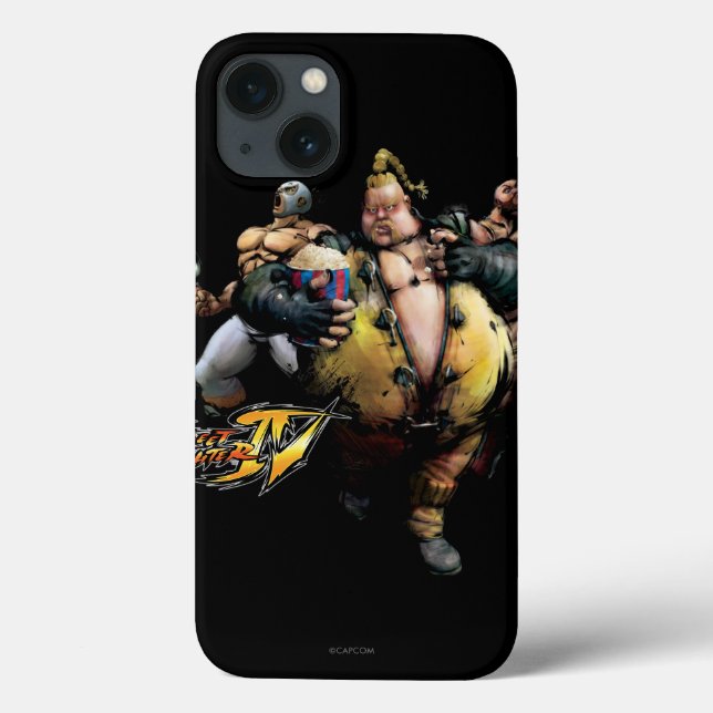 Rufus, El Fuerte & Zangief Case-Mate iPhone Case (Back)