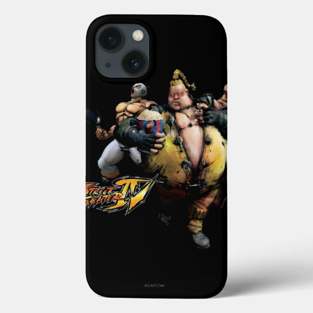 Rufus, El Fuerte & Zangief Case-Mate iPhone Case (Back)