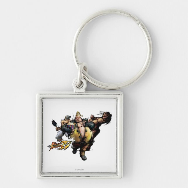 Rufus, El Fuerte & Zangief Keychain (Front)