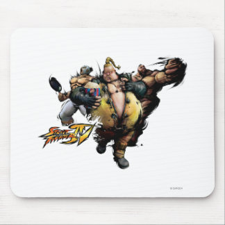 Rufus, El Fuerte & Zangief Mouse Pad