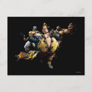Rufus, El Fuerte & Zangief Postcard