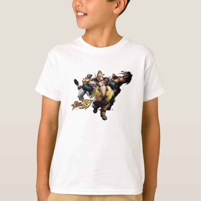 Rufus, El Fuerte & Zangief T-Shirt (Front)