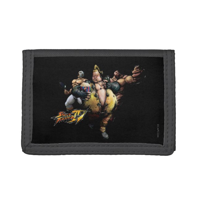 Rufus, El Fuerte & Zangief Tri-fold Wallet (Front)