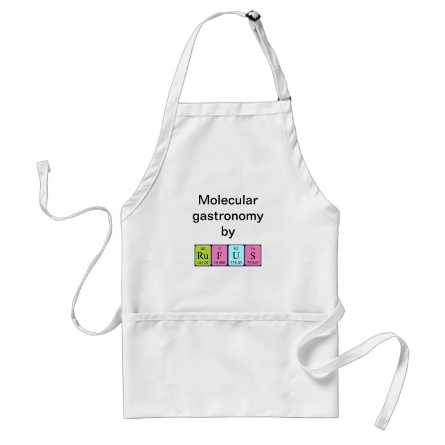 Rufus periodic table name apron (Front)