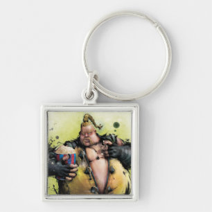 Rufus With Popcorn Keychain