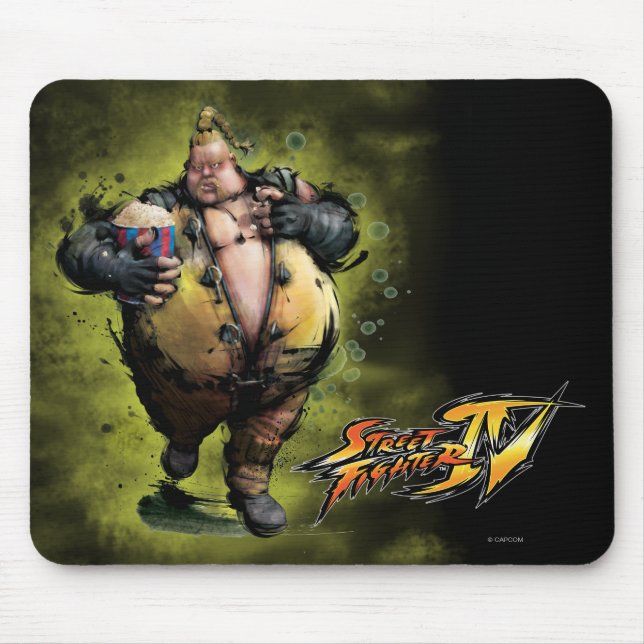 Rufus With Popcorn Mouse Pad (Front)