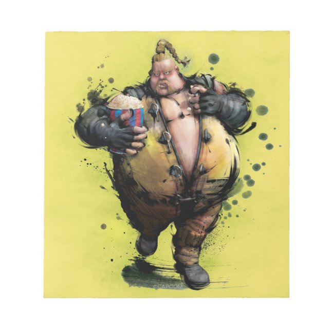 Rufus With Popcorn Notepad (Front)