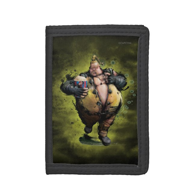 Rufus With Popcorn Trifold Wallet (Front Vertical)